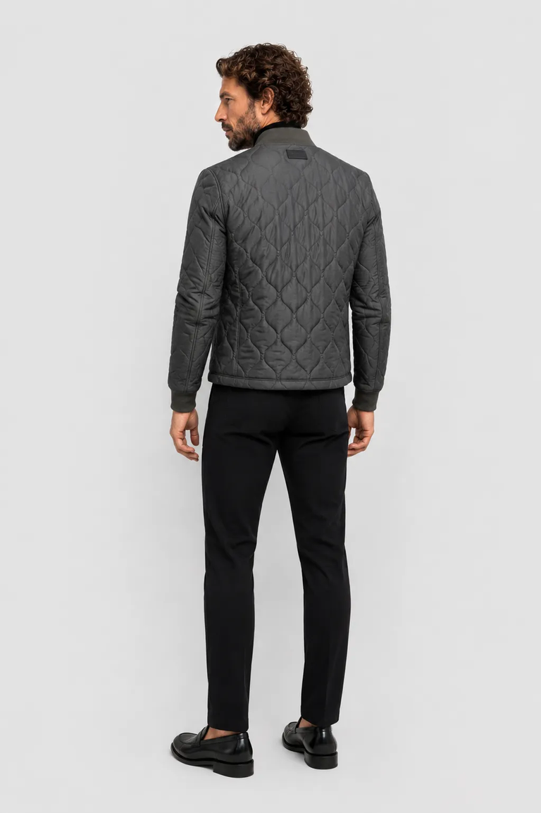 Pikowana kurtka bomber - Image #2