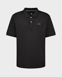 Czarna koszulka polo regular fit - Image #0