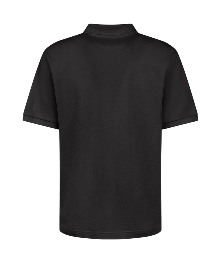 Czarna koszulka polo regular fit