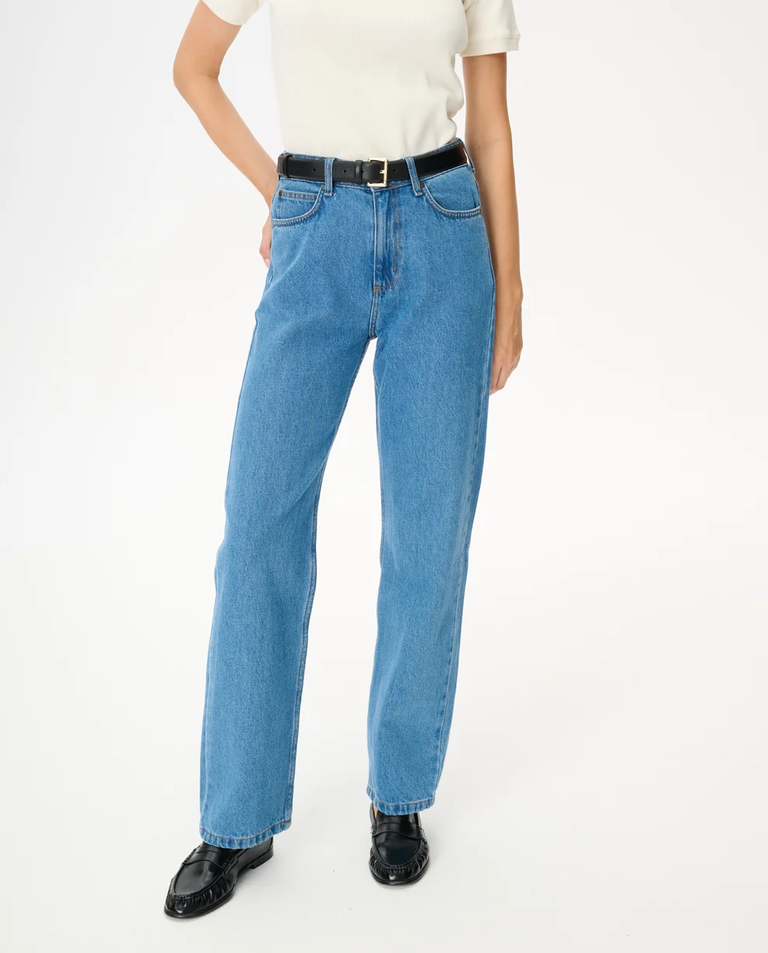 Jasnoniebieskie jeansy Moss