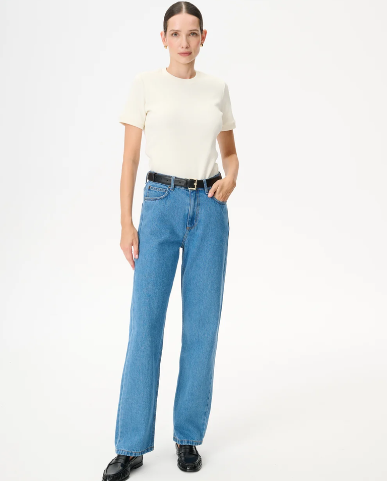 Jasnoniebieskie jeansy Moss