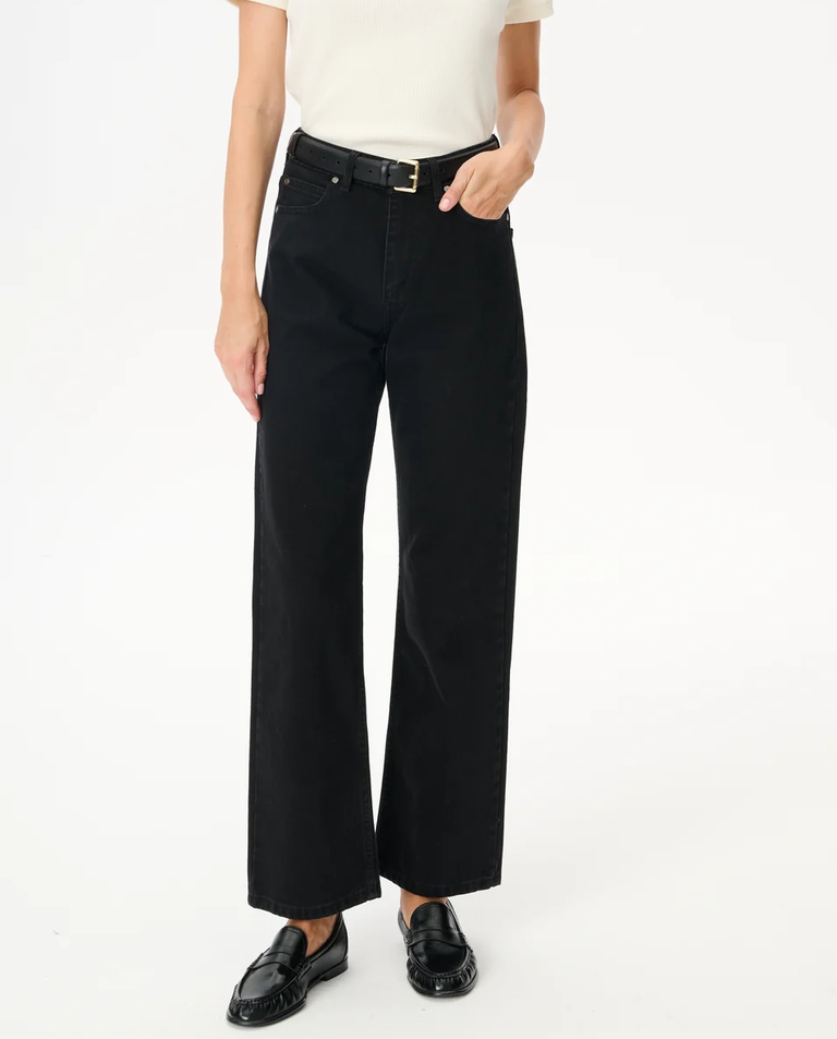 Czarne jeansy Moss
