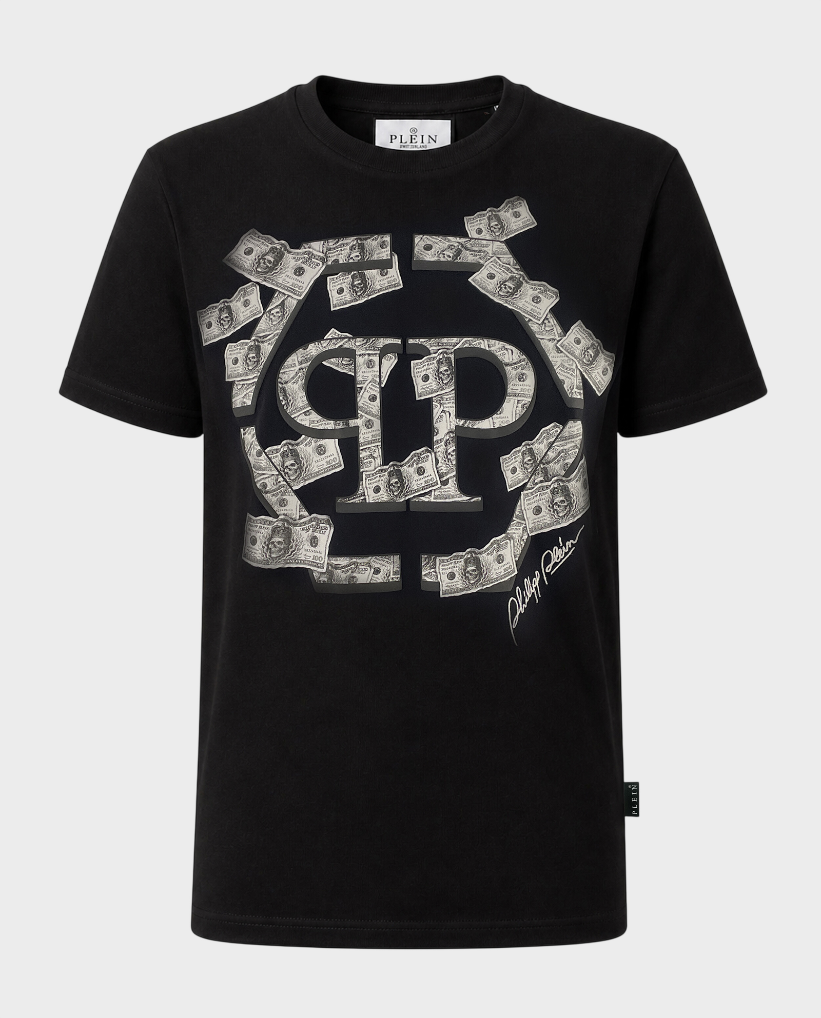 Czarny t-shirt Dollar Hexagon - Image #0