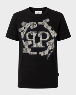 Czarny t-shirt Dollar Hexagon - Image #0
