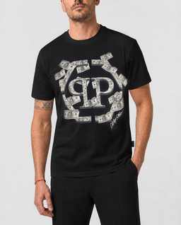 Czarny t-shirt Dollar Hexagon - Image #1