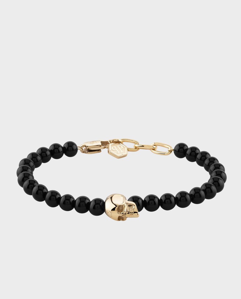 Czarna bransoletka Plein Icon Chain
