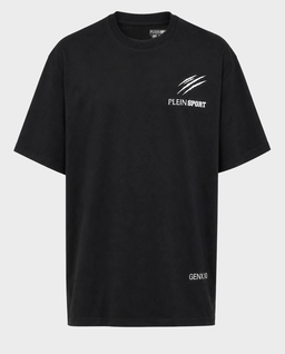 Czarny t-shirt z nadrukiem Basic - Image #0