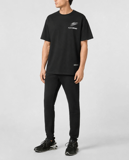 Czarny t-shirt z nadrukiem Basic - Image #2