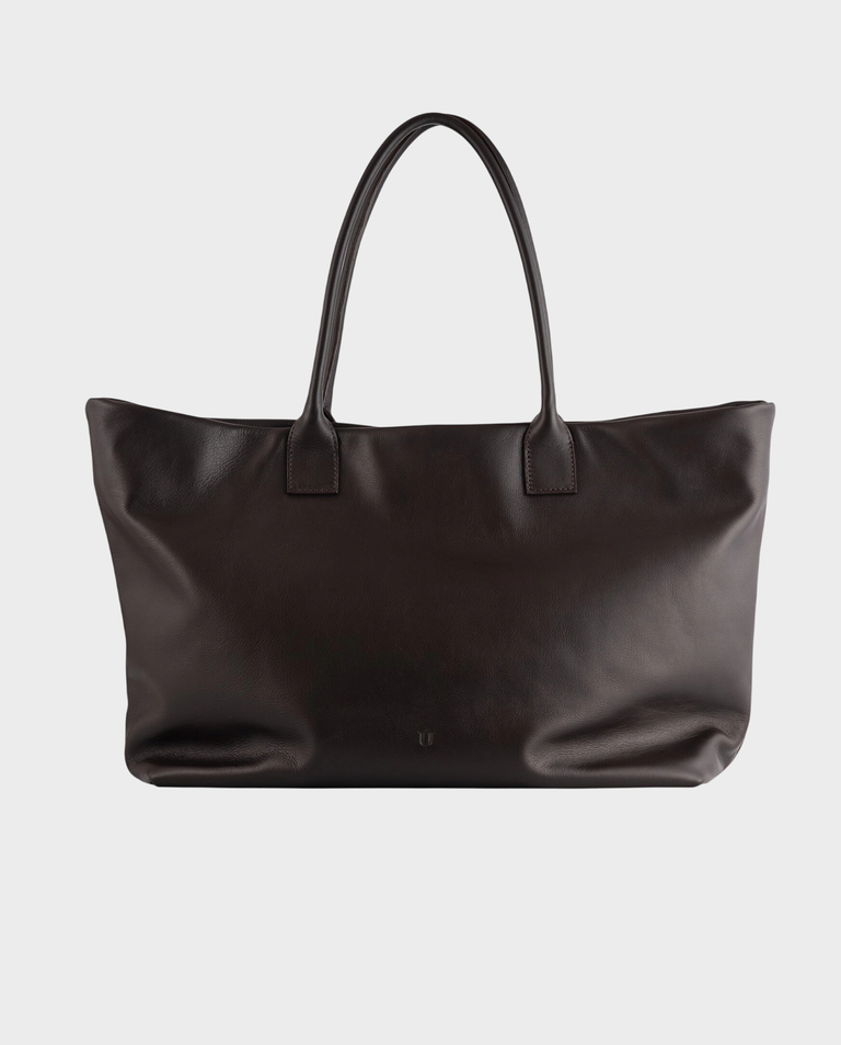 Brązowa skórzana torba Tote Choco