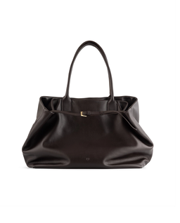 Brązowa skórzana torba Tote Choco - Image #1