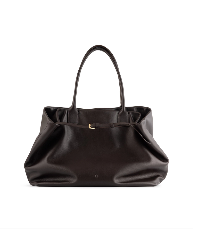 Brązowa skórzana torba Tote Choco