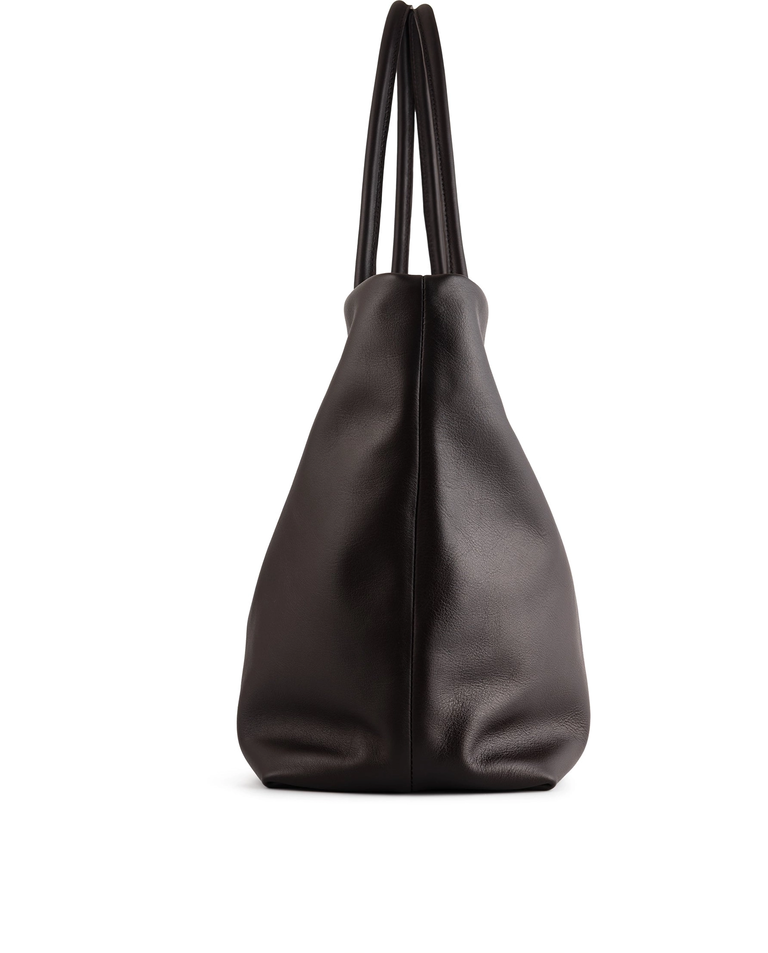 Brązowa skórzana torba Tote Choco - Image #3