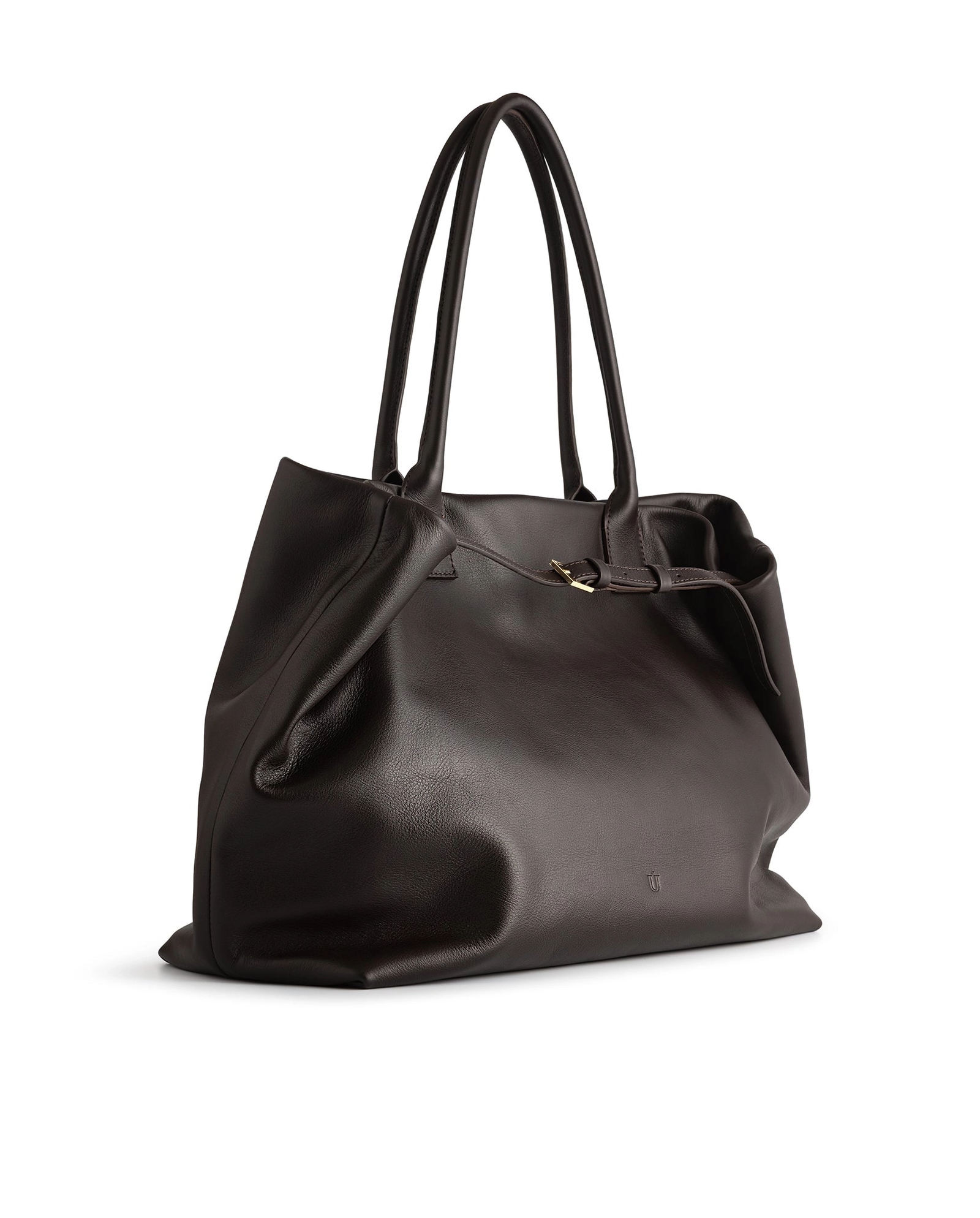 Brązowa skórzana torba Tote Choco - Image #2