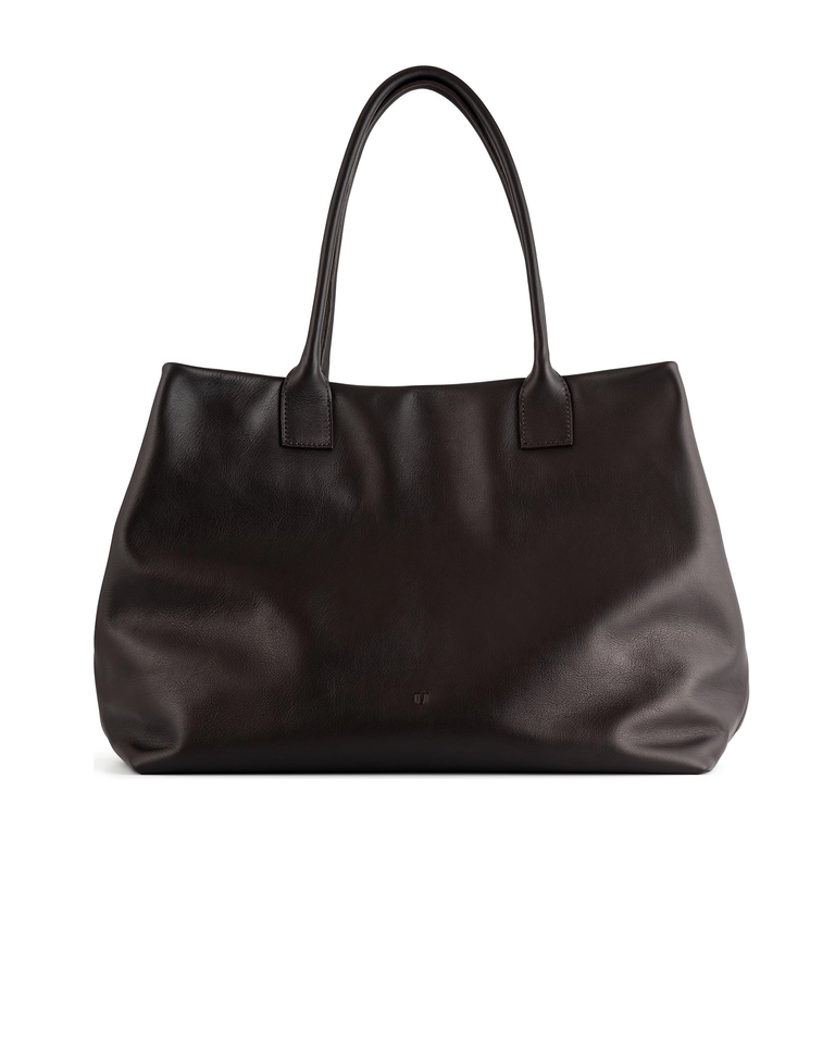 Brązowa skórzana torba Tote Choco - Image #4