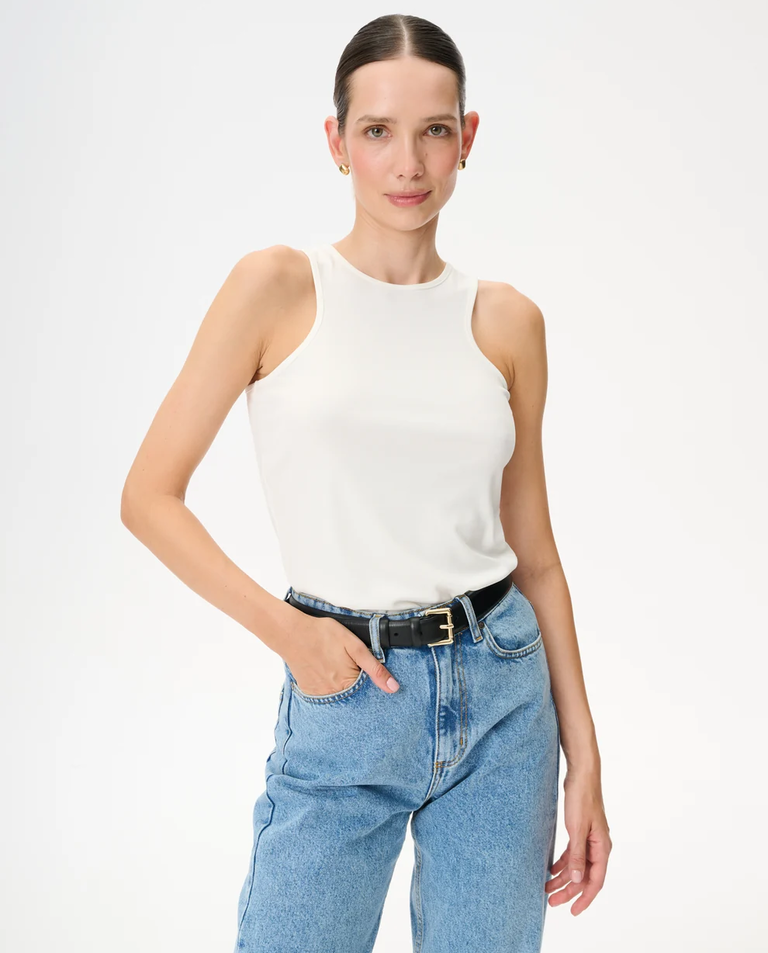 Biały tanktop Marcello
