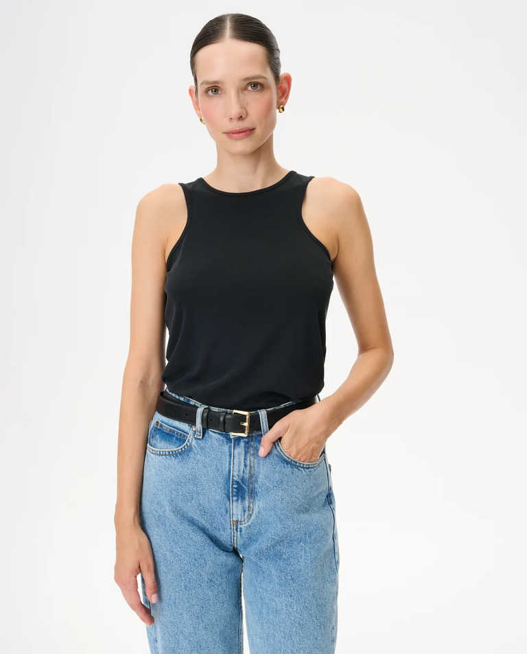 Czarny tanktop Marcello