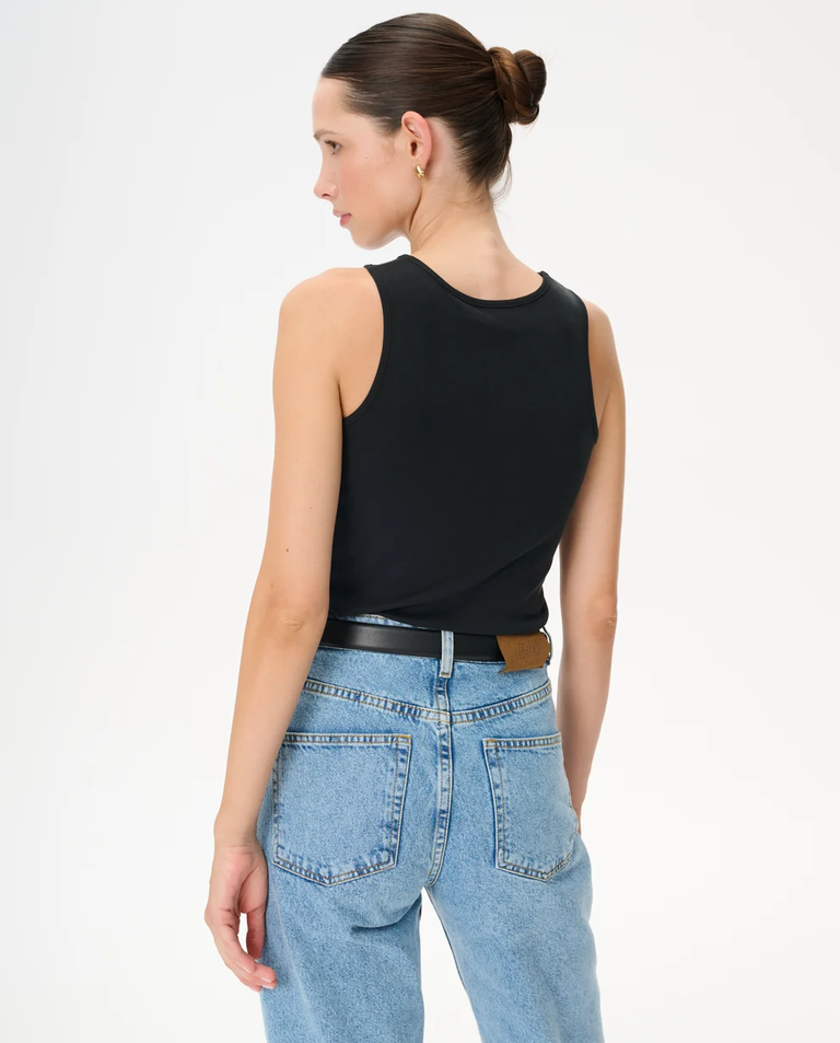 Czarny tanktop Marcello