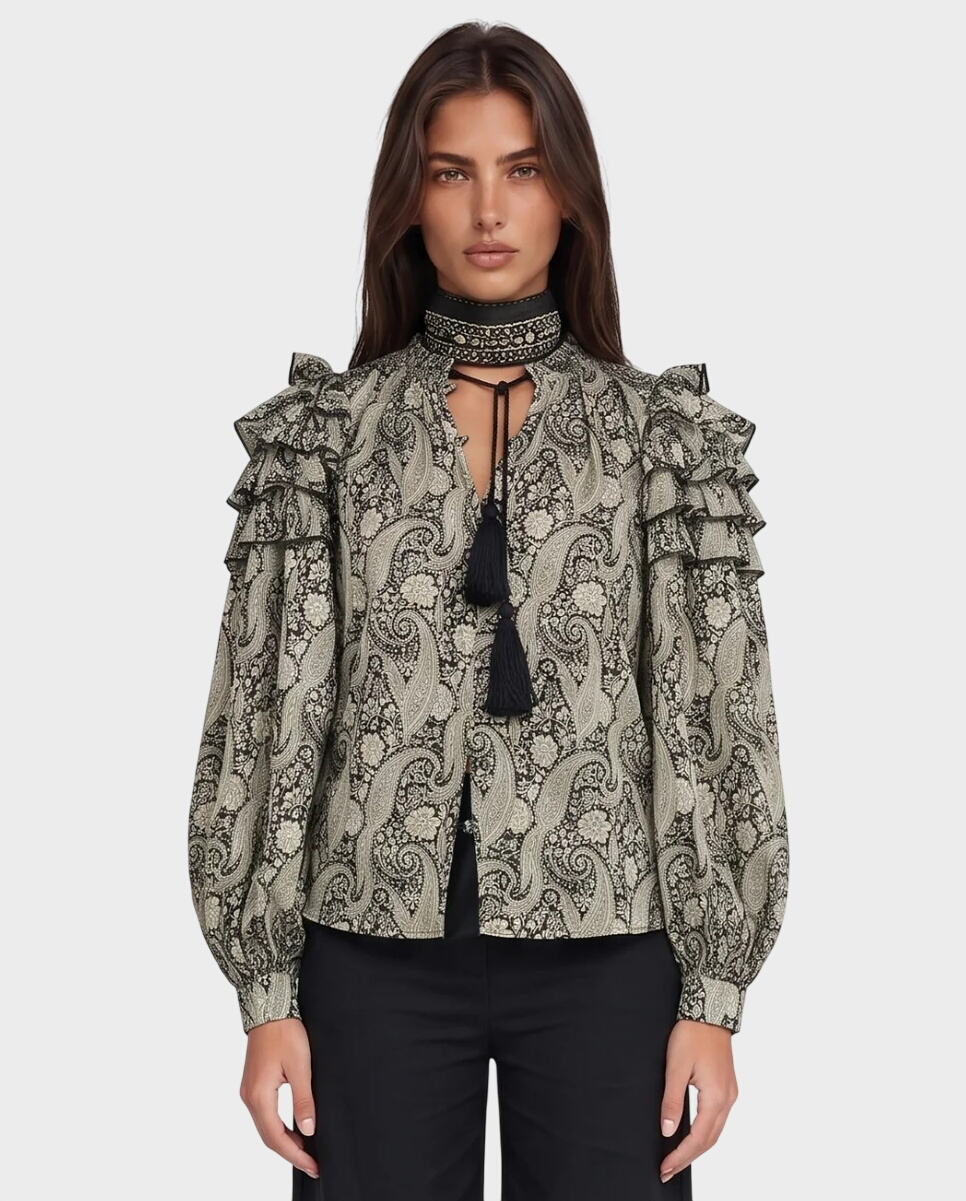 Bluzka z printem Vara Paisley - Image #0