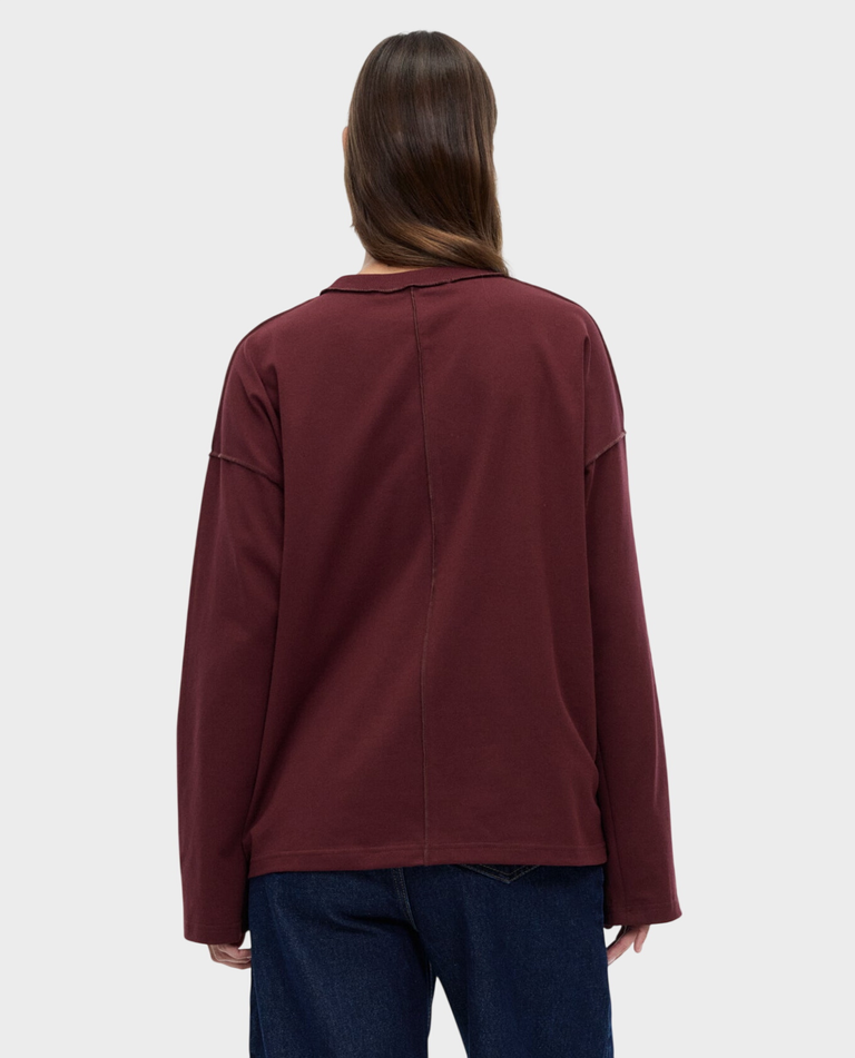 Burgundowy longsleeve Ava - Image #4