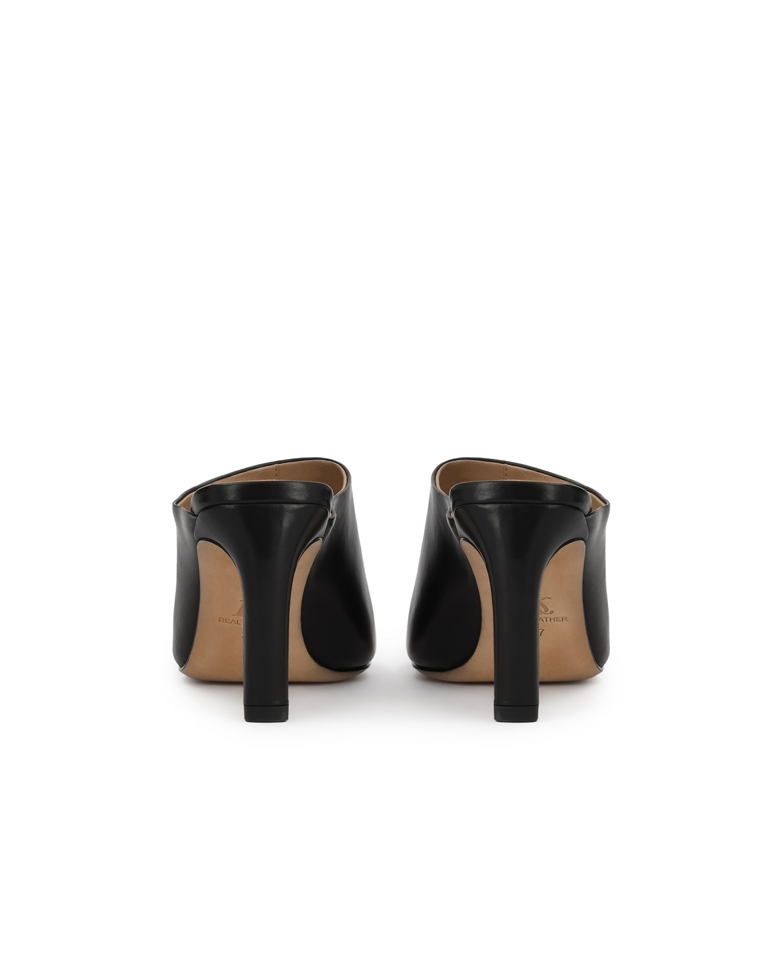 Czarne mule na obcasie KS AUREYA - Image #4