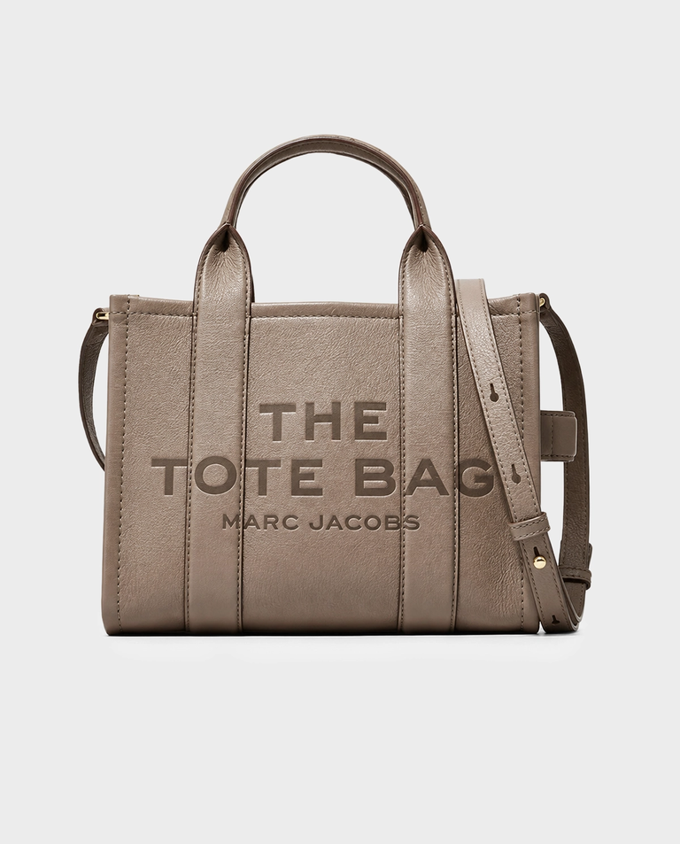 Beżowa skórzana torba The Medium Tote Bag