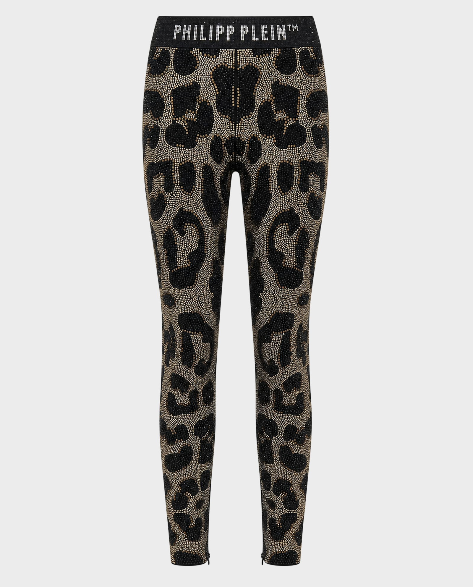 Legginsy w panterkę z kryształami - Image #0