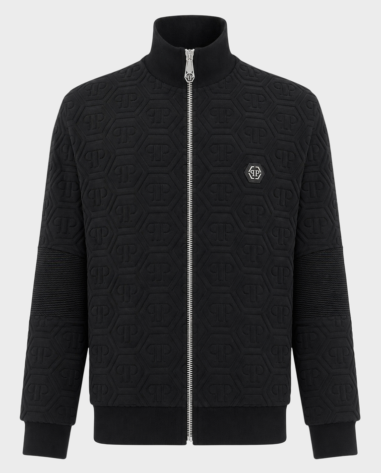 Czarna bluza z monogramem