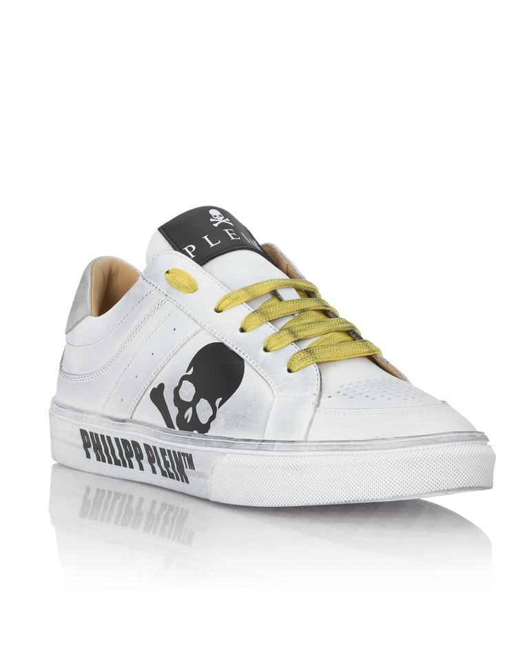 Skórzane sneakersy z motywem czaszki Retrokickz TM