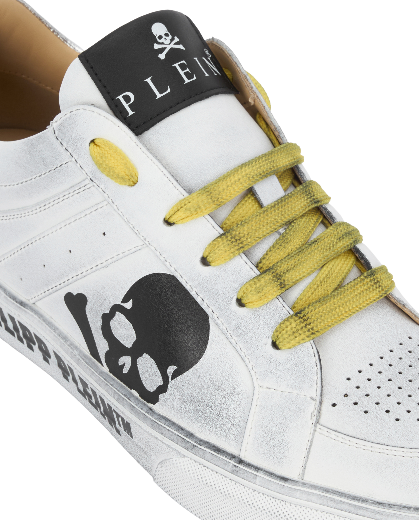 Skórzane sneakersy z motywem czaszki Retrokickz TM - Image #6