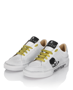 Skórzane sneakersy z motywem czaszki Retrokickz TM - Image #2