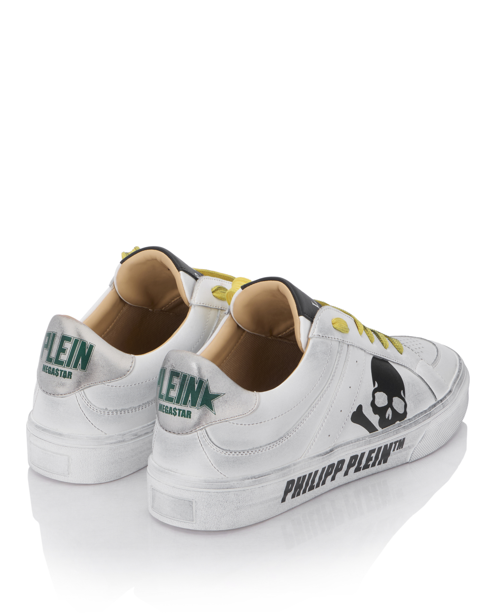 Skórzane sneakersy z motywem czaszki Retrokickz TM - Image #3