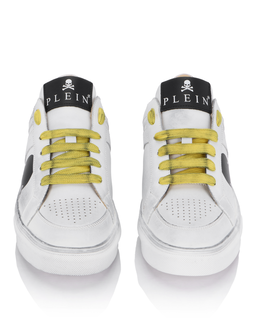 Skórzane sneakersy z motywem czaszki Retrokickz TM - Image #4