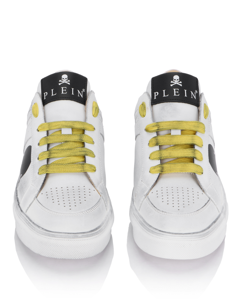 Skórzane sneakersy z motywem czaszki Retrokickz TM - Image #4