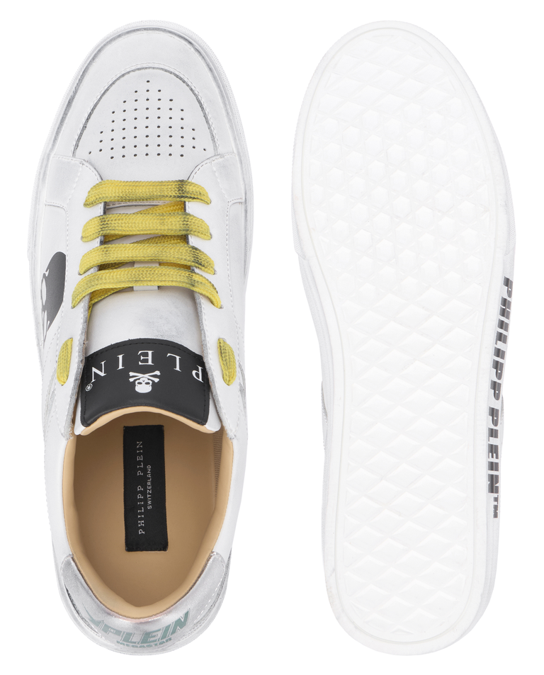 Skórzane sneakersy z motywem czaszki Retrokickz TM - Image #5