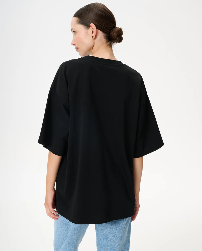Czarny t-shirt z nadrukiem Weston - Image #2