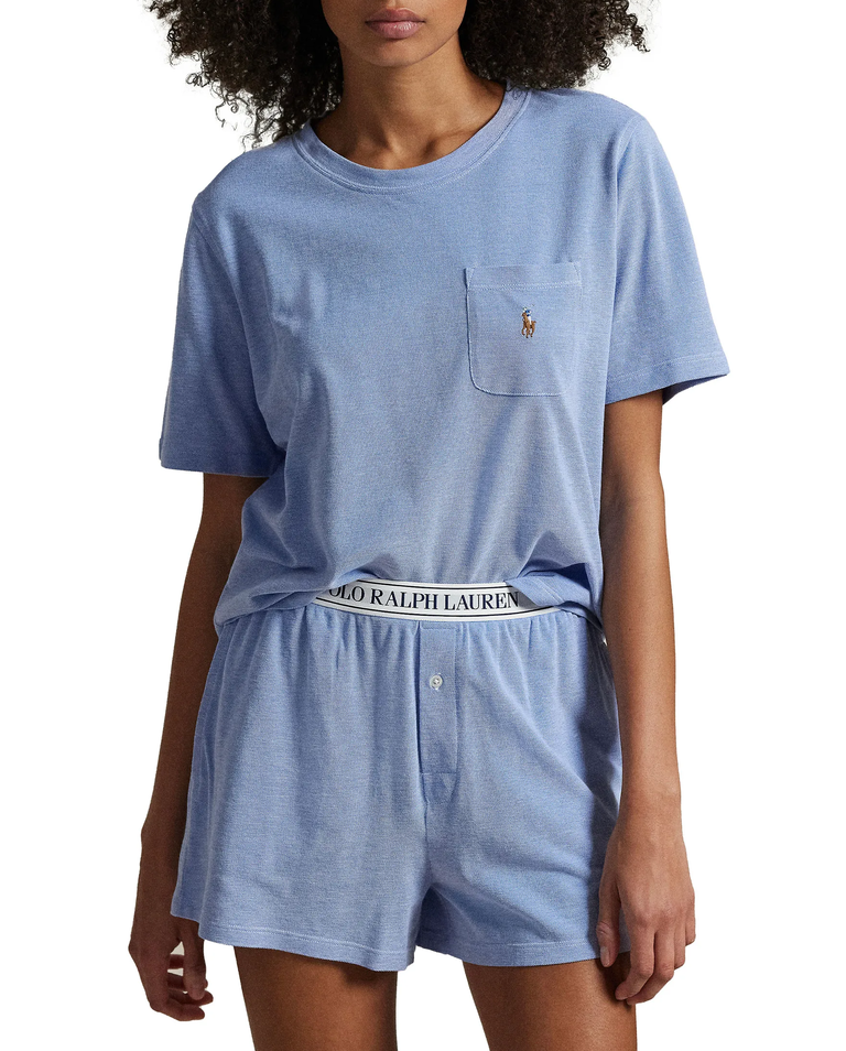 Błękitna piżama Oxford Knit Madison
