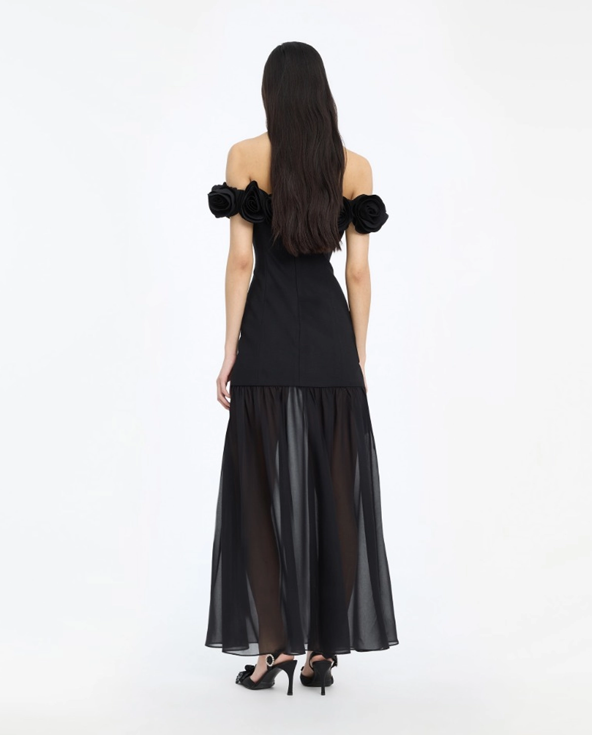 Czarna sukienka maxi - Image #2