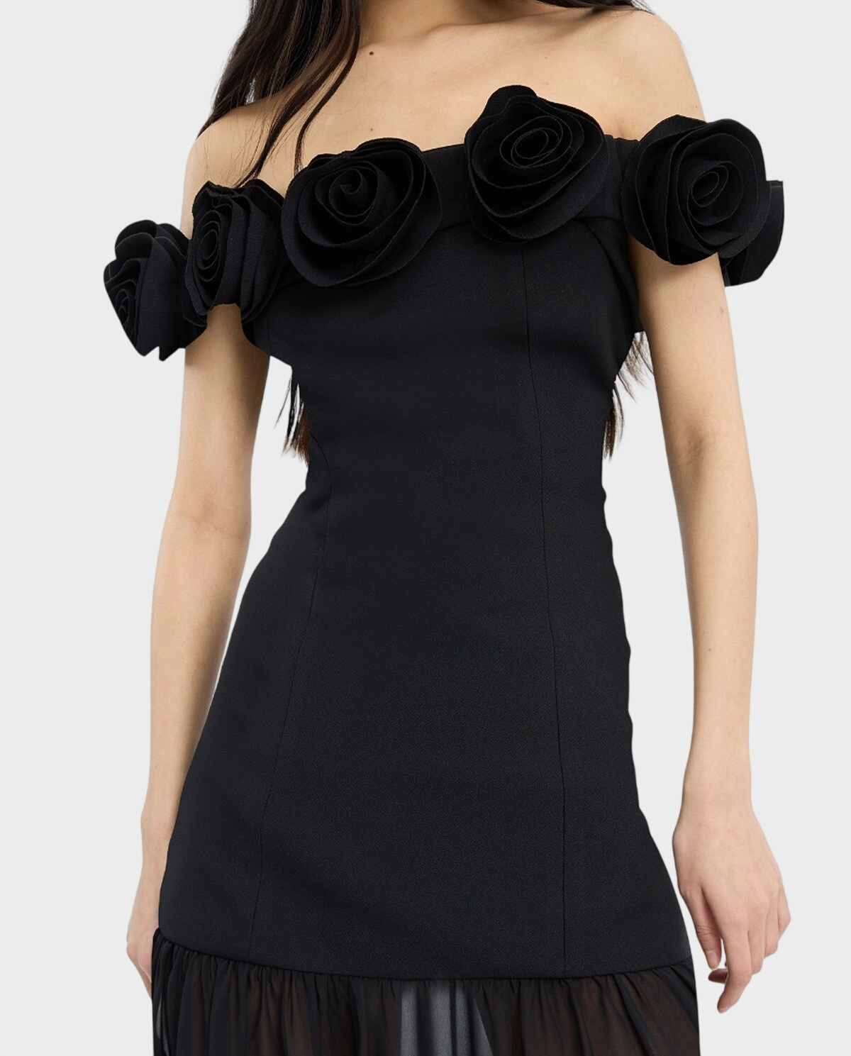 Czarna sukienka maxi - Image #3
