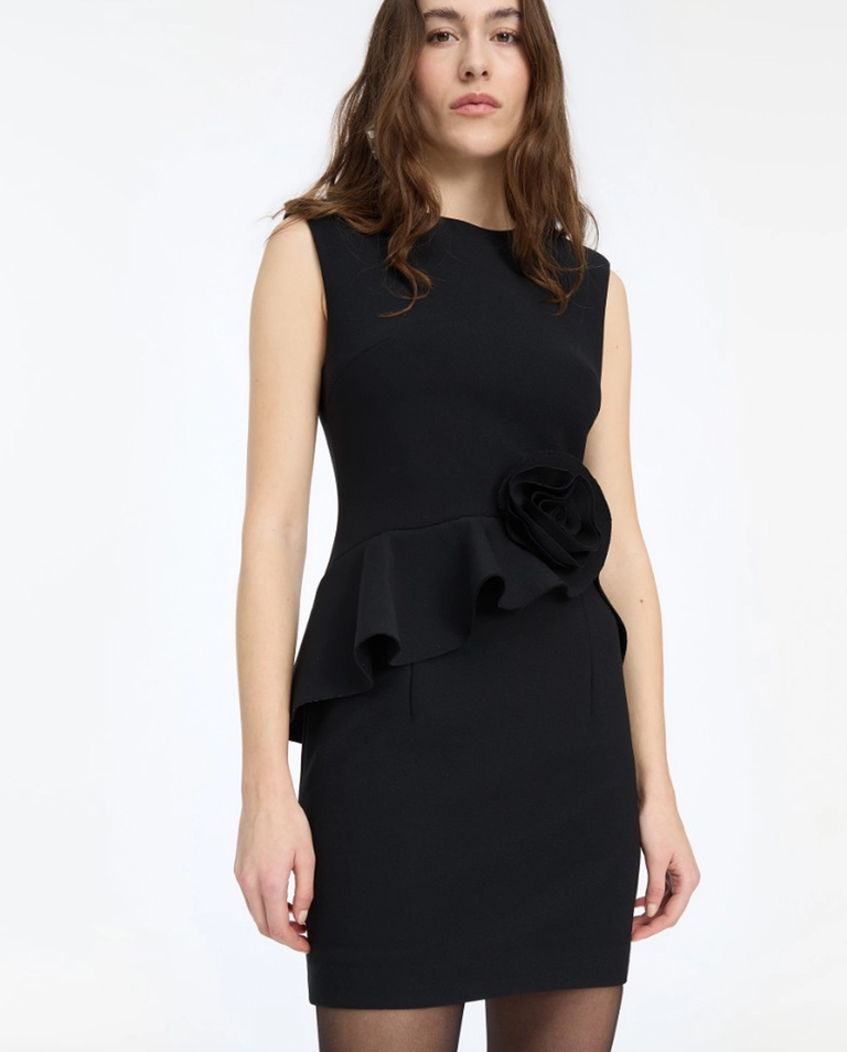 Czarna sukienka mini Rose - Image #3