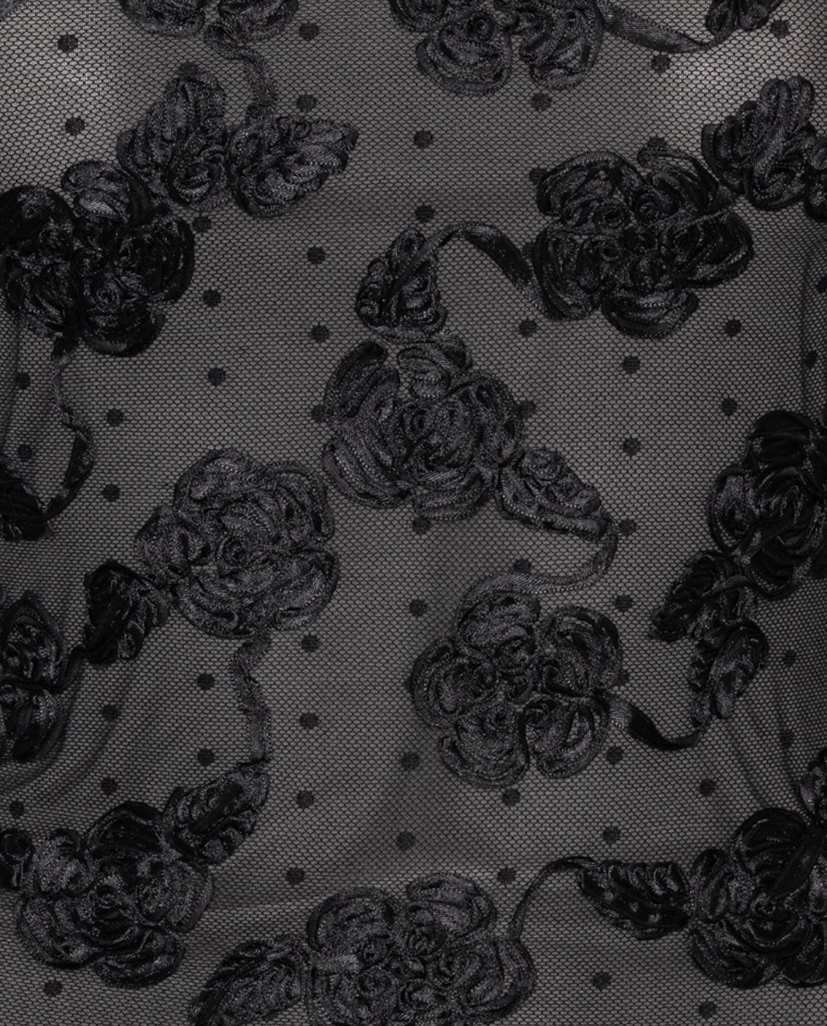 Czarna koronkowa spódnica midi - Image #5