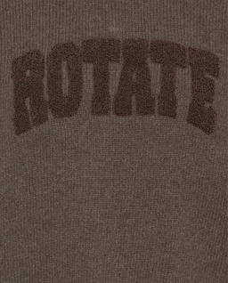 Brązowy sweter z logo - Image #4
