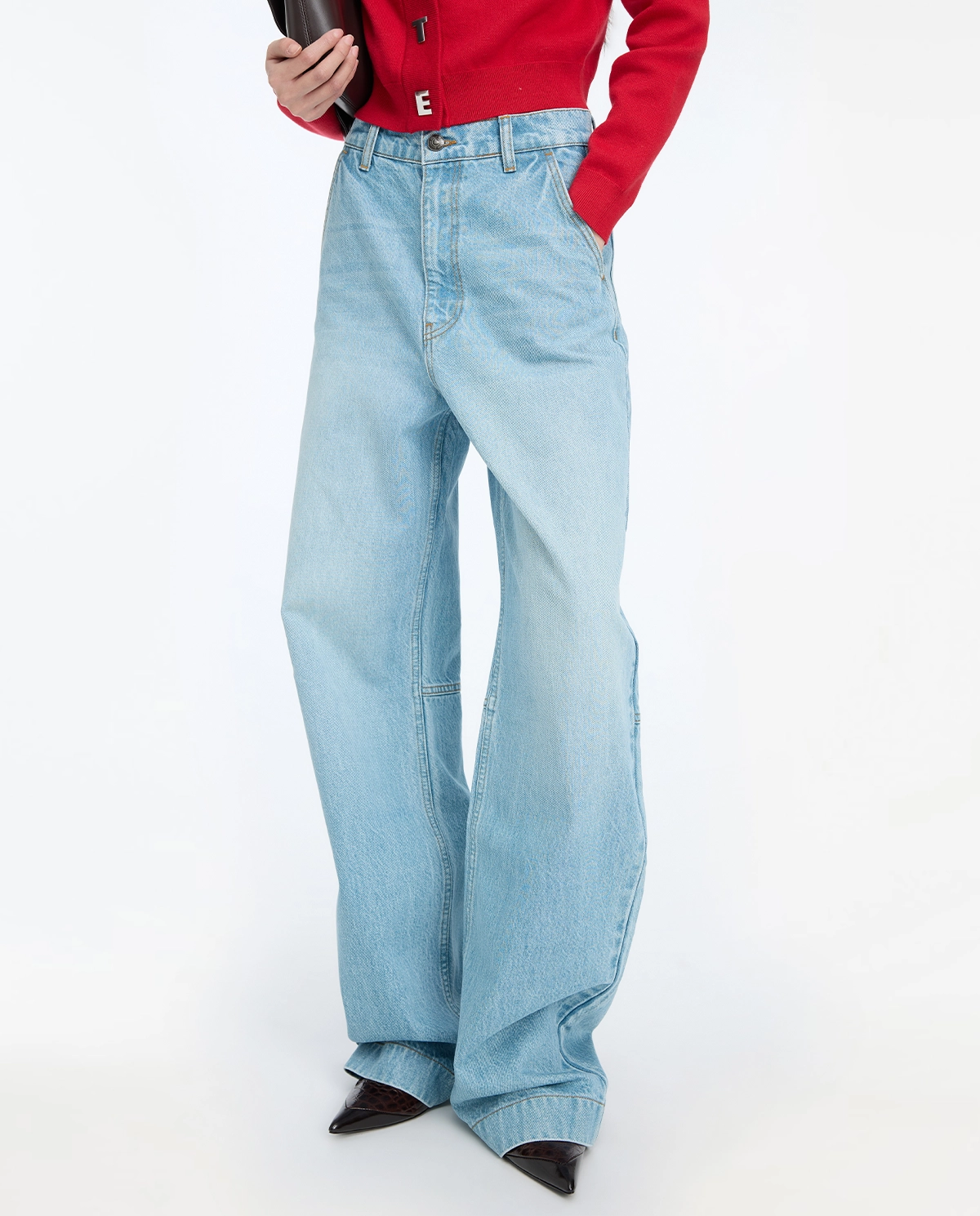 Jasnoniebieskie jeansy Cocoon Fit - Image #2