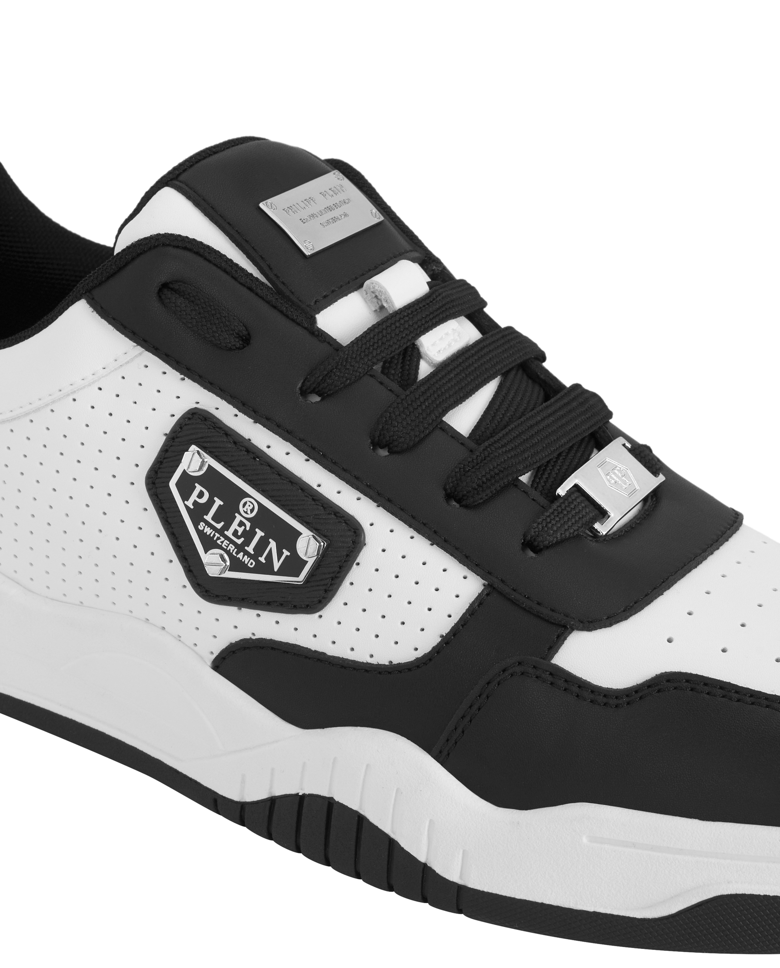 Biało-czarne sneakersy Street King - Image #2