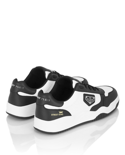 Biało-czarne sneakersy Street King - Image #4