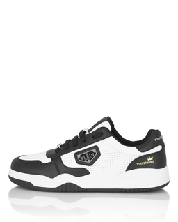 Biało-czarne sneakersy Street King - Image #6