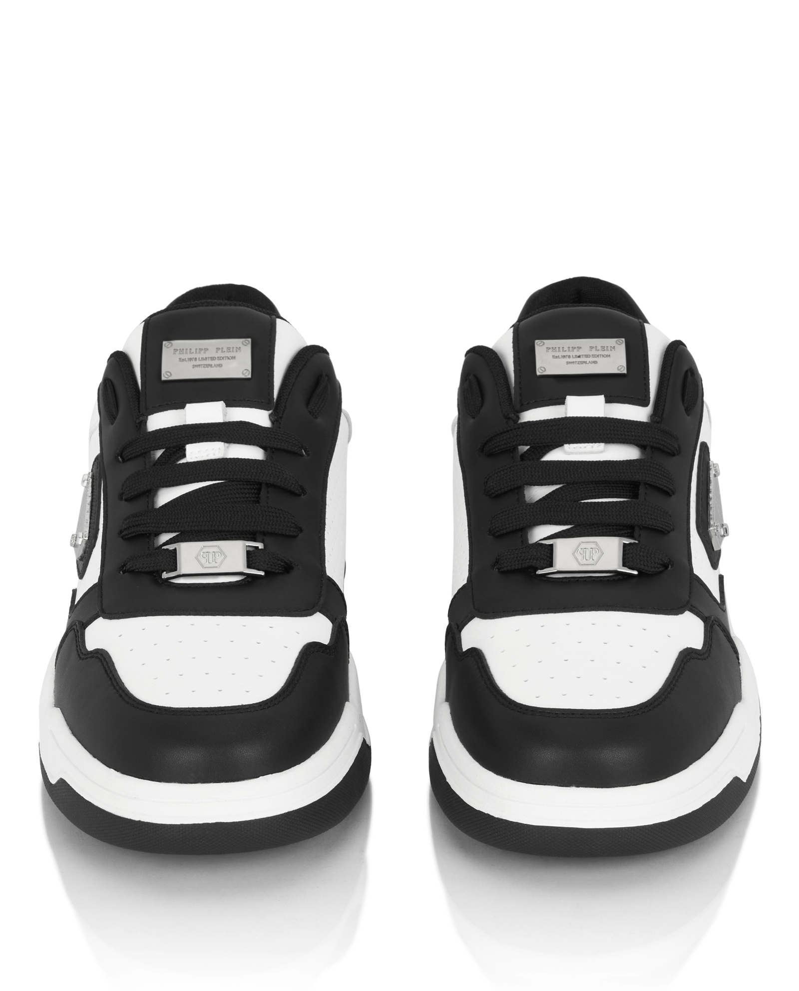 Biało-czarne sneakersy Street King - Image #7