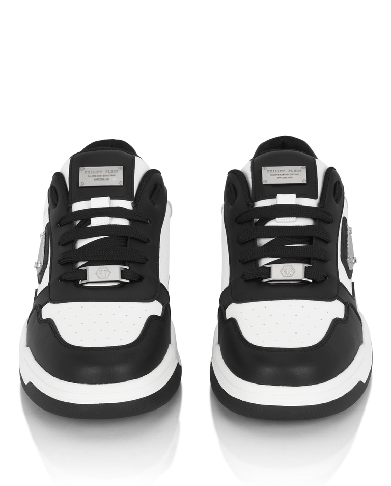 Biało-czarne sneakersy Street King - Image #7