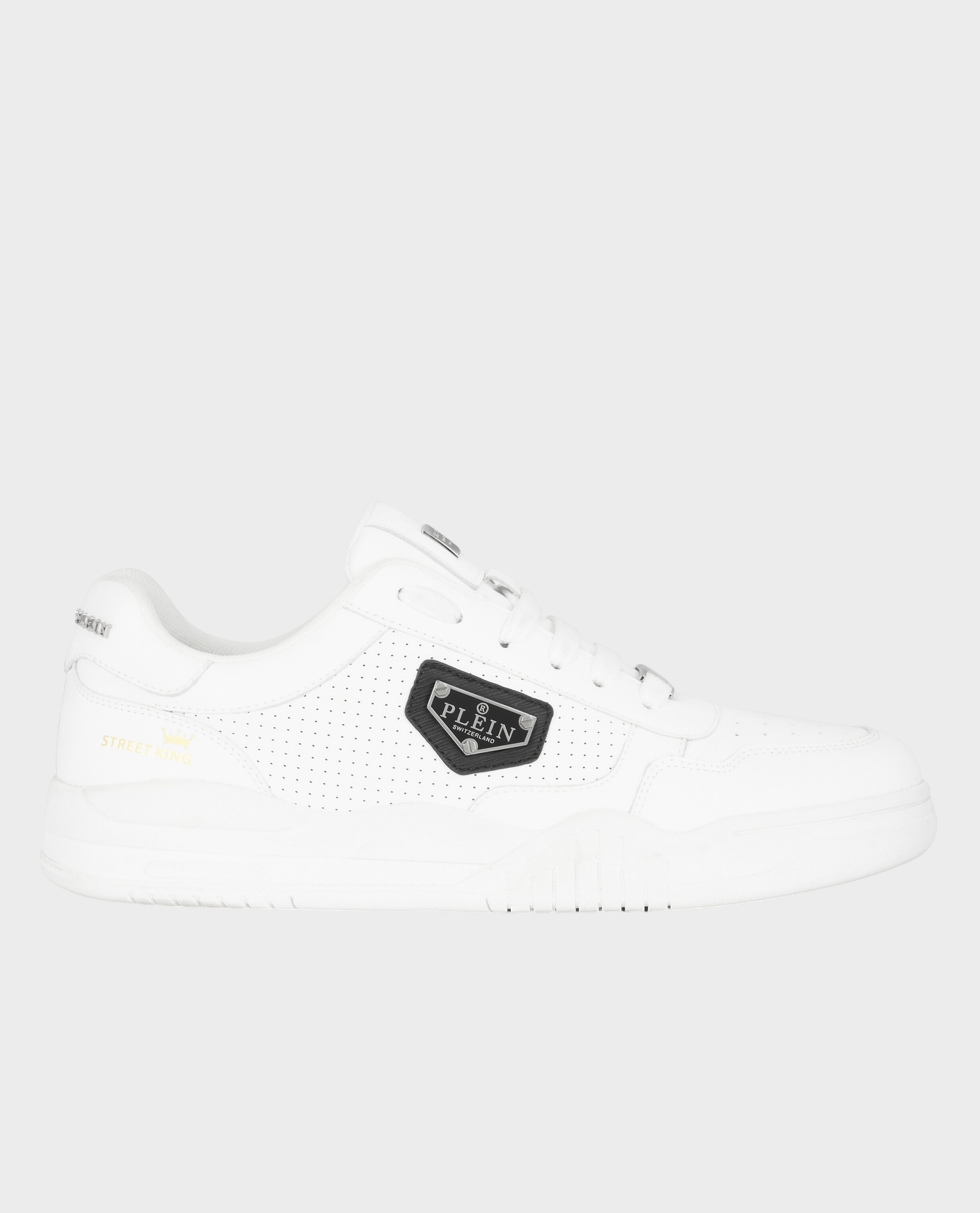 Białe sneakersy Street King - Image #0