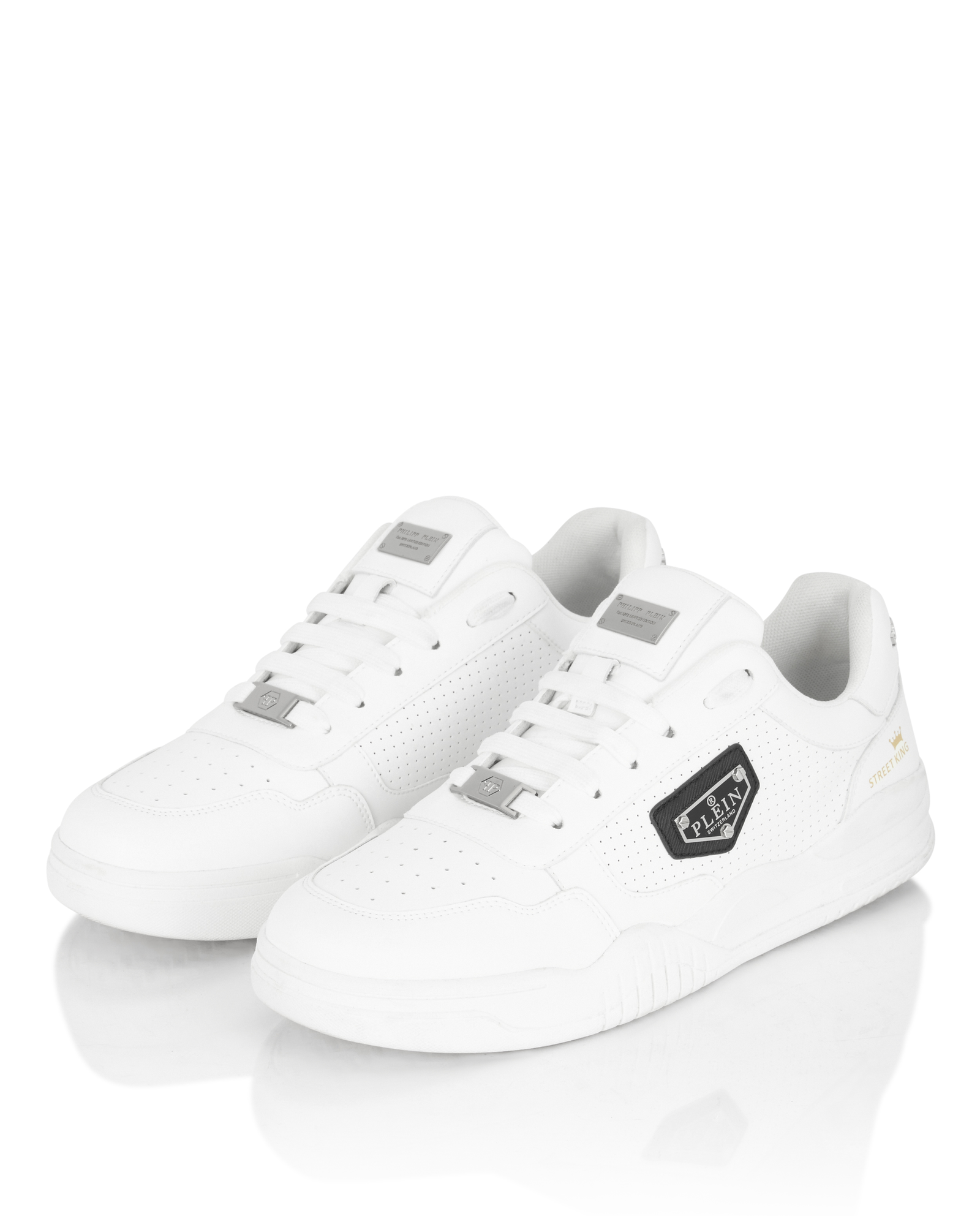 Białe sneakersy Street King - Image #5