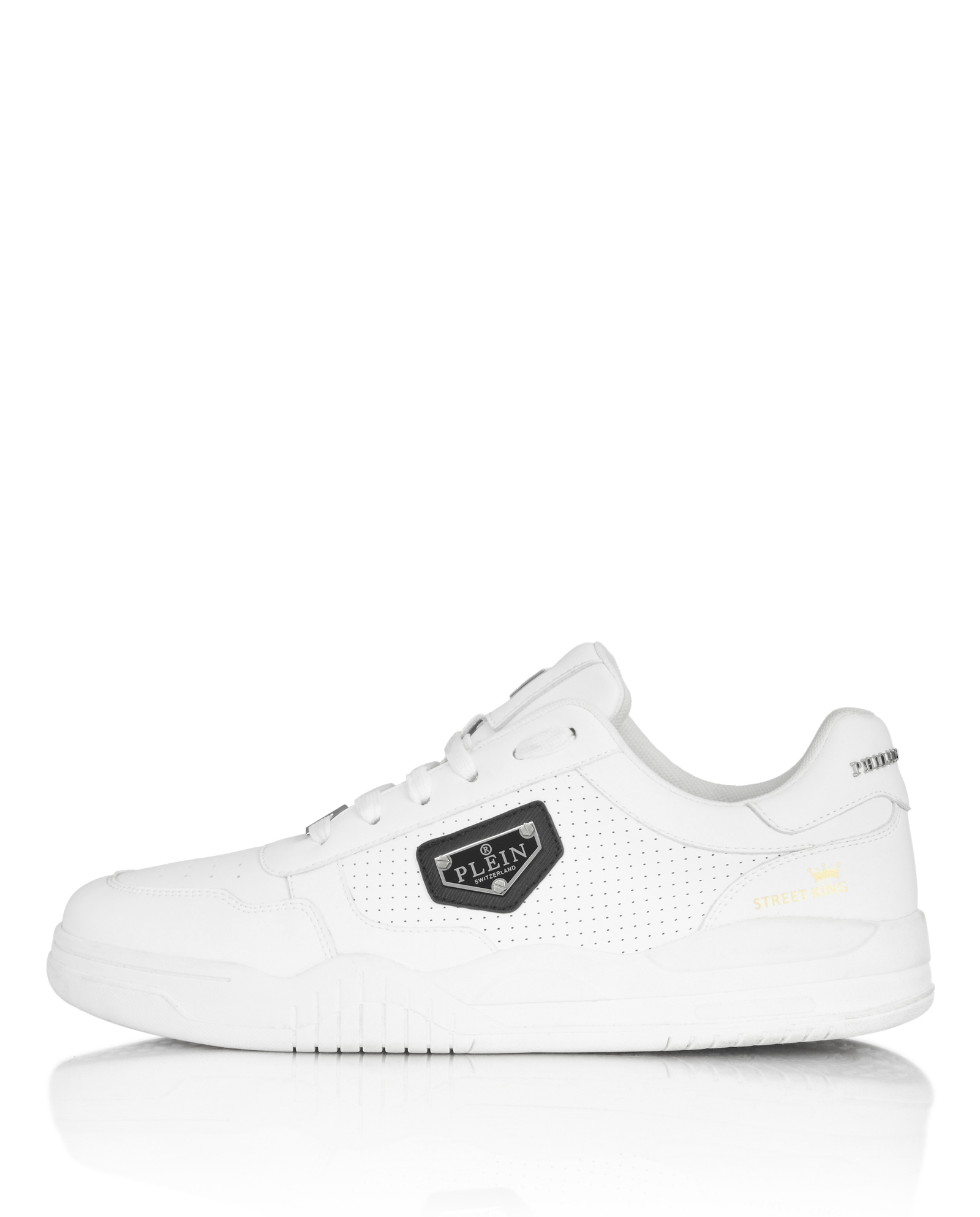 Białe sneakersy Street King - Image #6